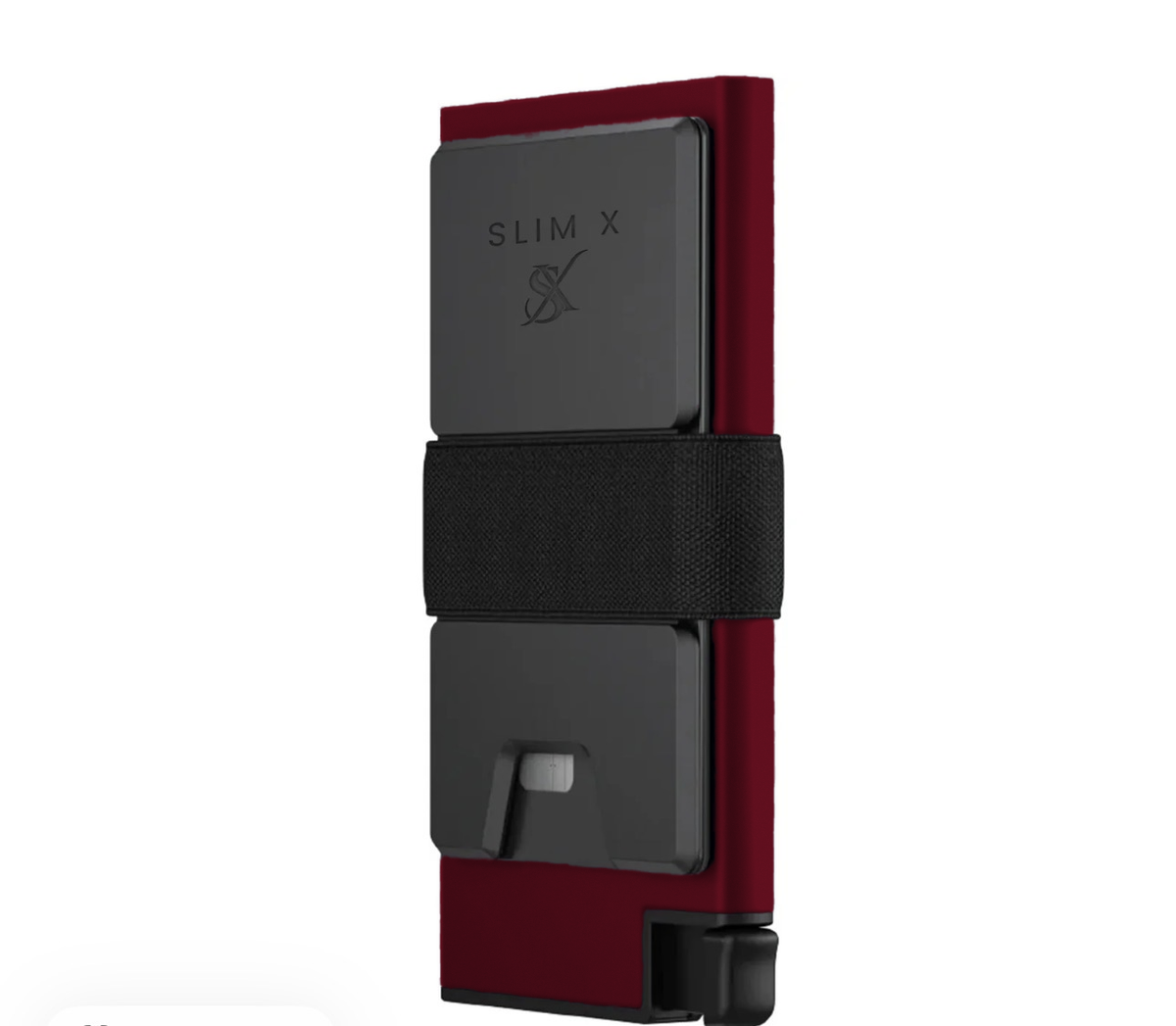 SlimX smart wallet in Red, front view